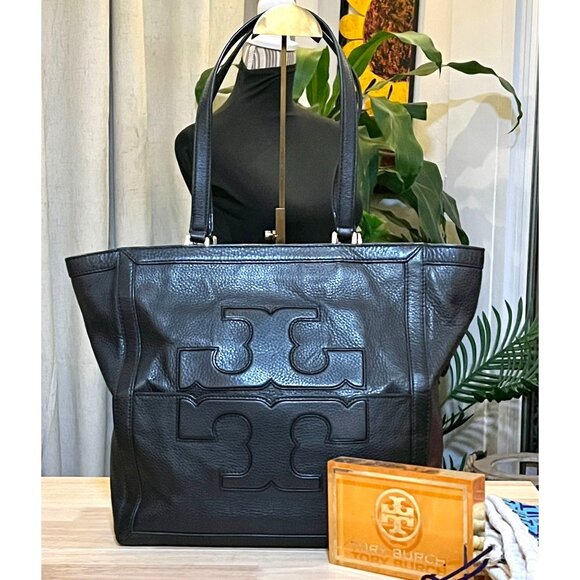 RARE!!!  STUNNING!!! AUTHENTIC TORY BURCH BLACK JESSICA HANDBAG!! - Picture 3 of 10